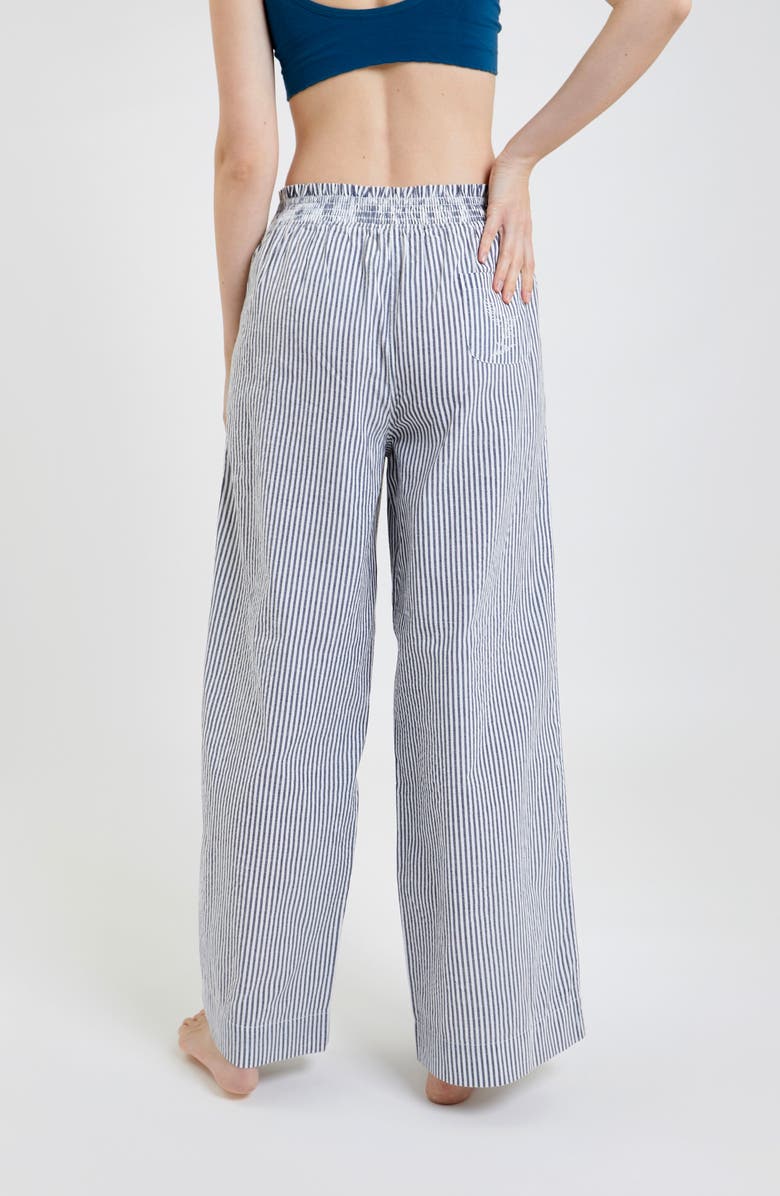 PEACHAUS Chicory Striped Woven-Cotton Pajama Pants, Alternate, color,