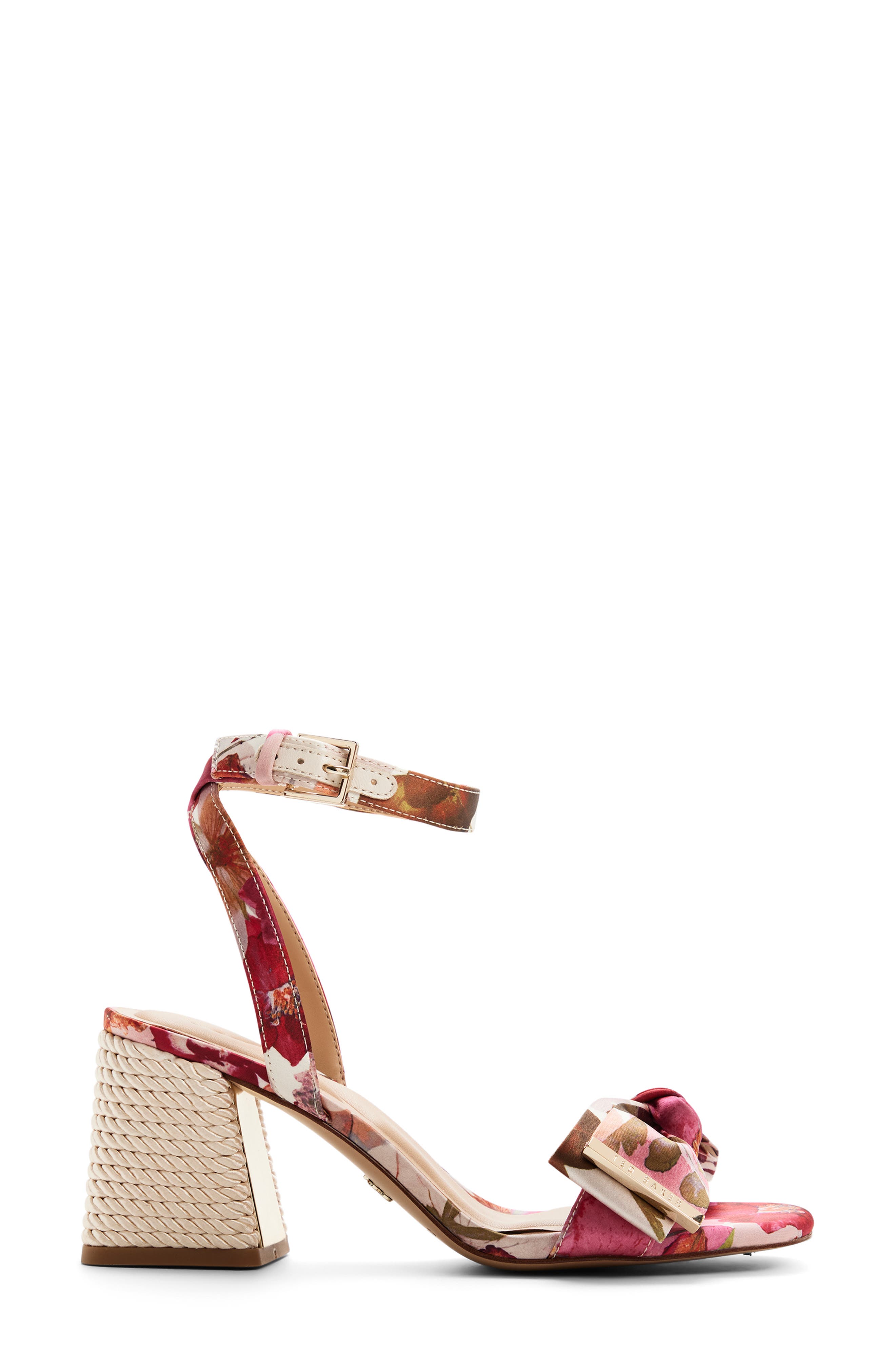 Ted Baker Giana Ankle Strap Block Heel Sandal, Alternate, color, Other Pink