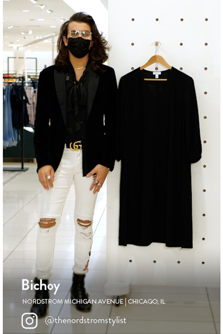 V-Neck Blouson Sleeve Dress video
