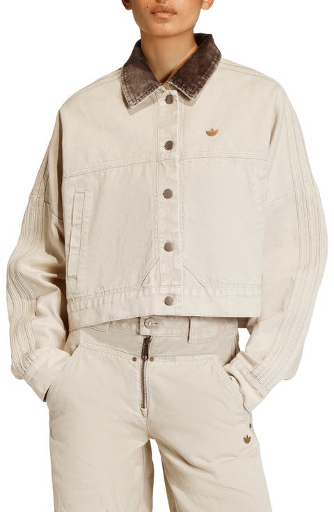 Essential Canvas Oversize Track Jacket