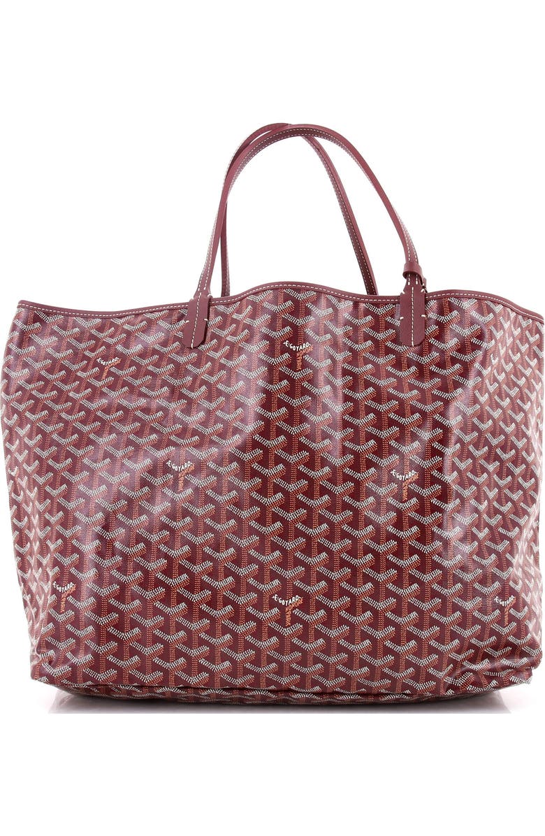 Pre-Owned Goyard Saint Louis Tote Coated Canvas GM, Alternate, color, Red