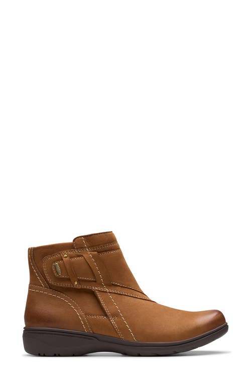 Clarks ® Carleigh Leather Ankle Boot In Brown