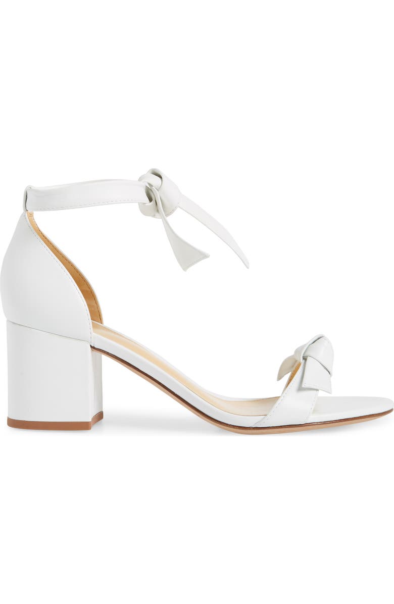 Alexandre Birman Clarita Block Heel Sandal, Alternate, color, White