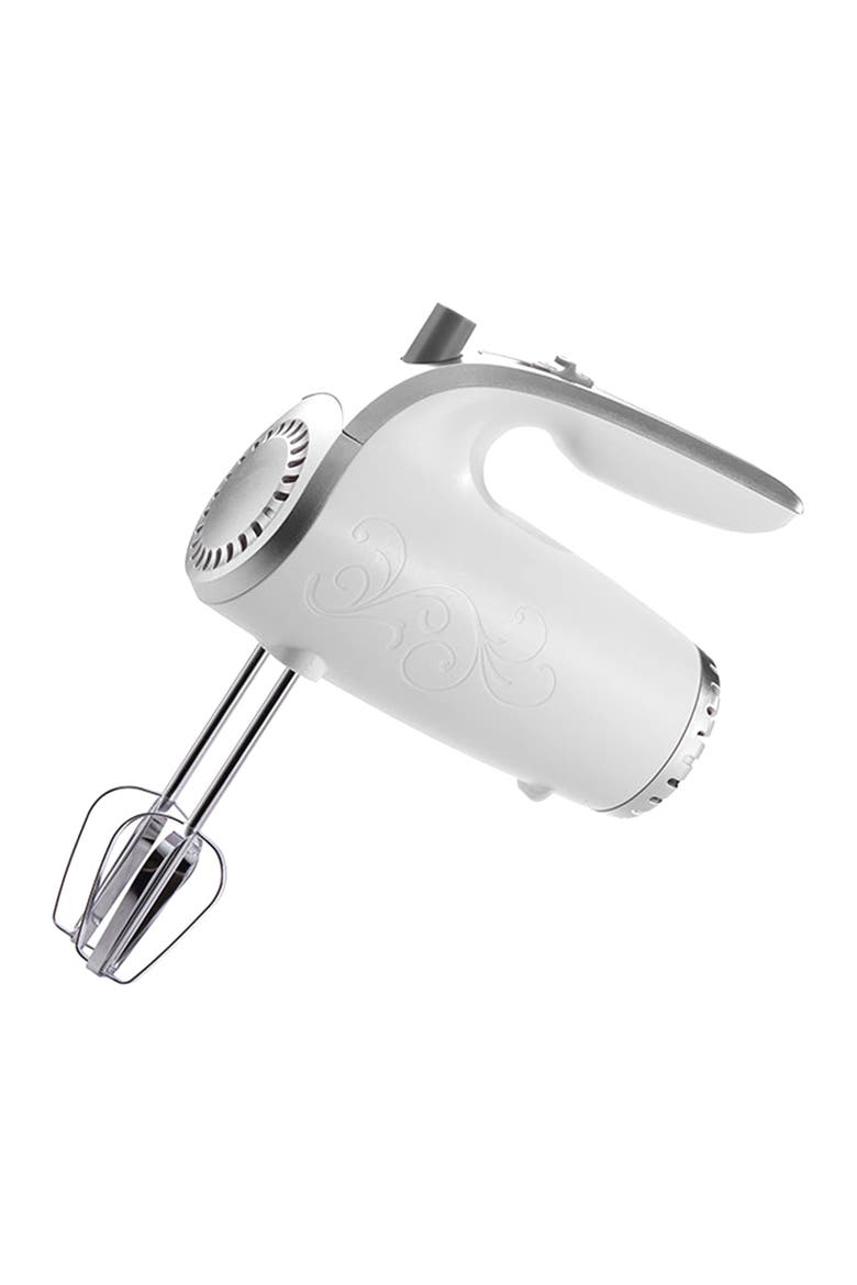 5 Speed Hand Mixer- White, Main, color, White