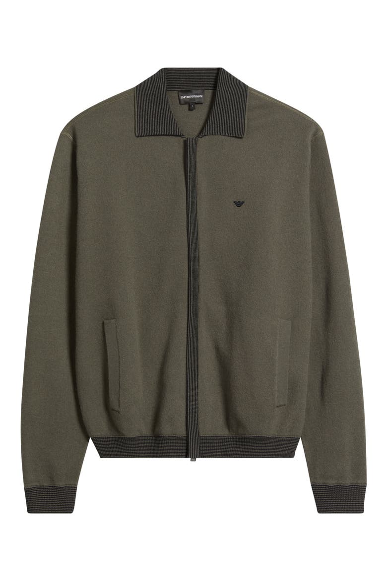 Wool Zip Cardigan, Alternate, color, GREY