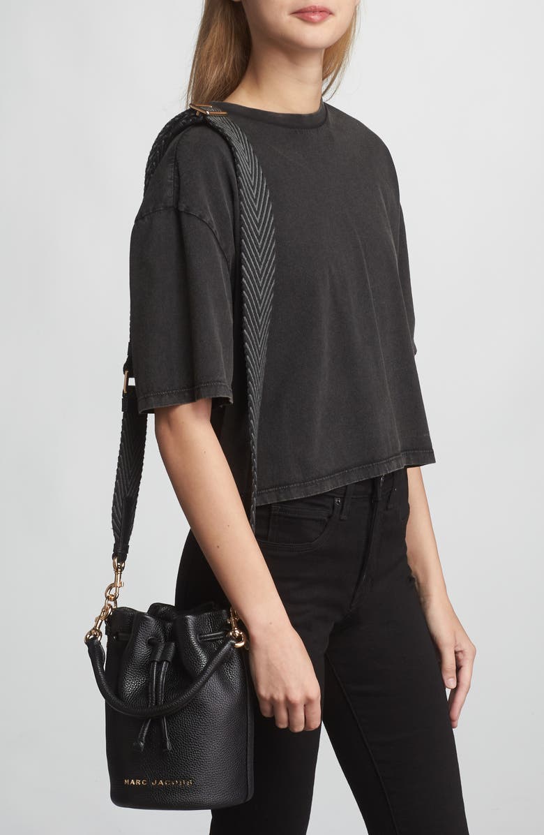 Marc Jacobs Leather Bucket Bag, Alternate, color,