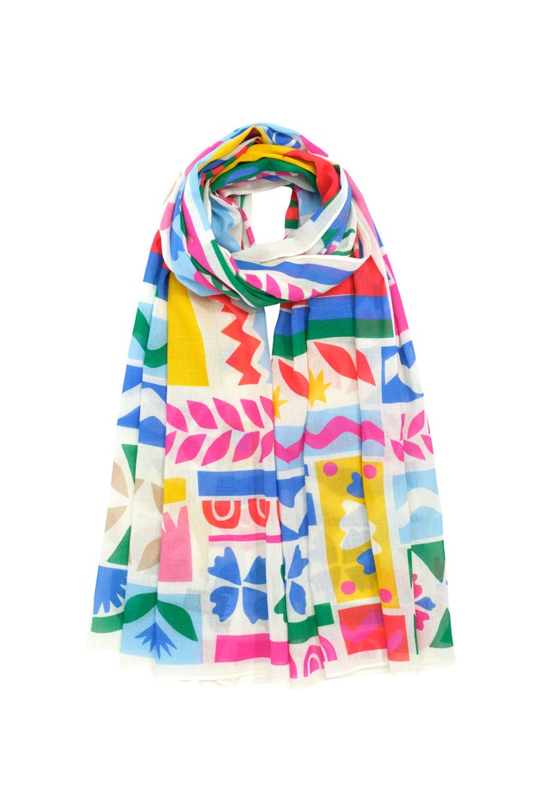 Solstice Collage Sarong, Alternate, color, Multi