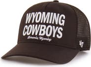 '47 Men's '47 Brown Wyoming Cowboys Contemporary Hitch Trucker Adjustable Hat