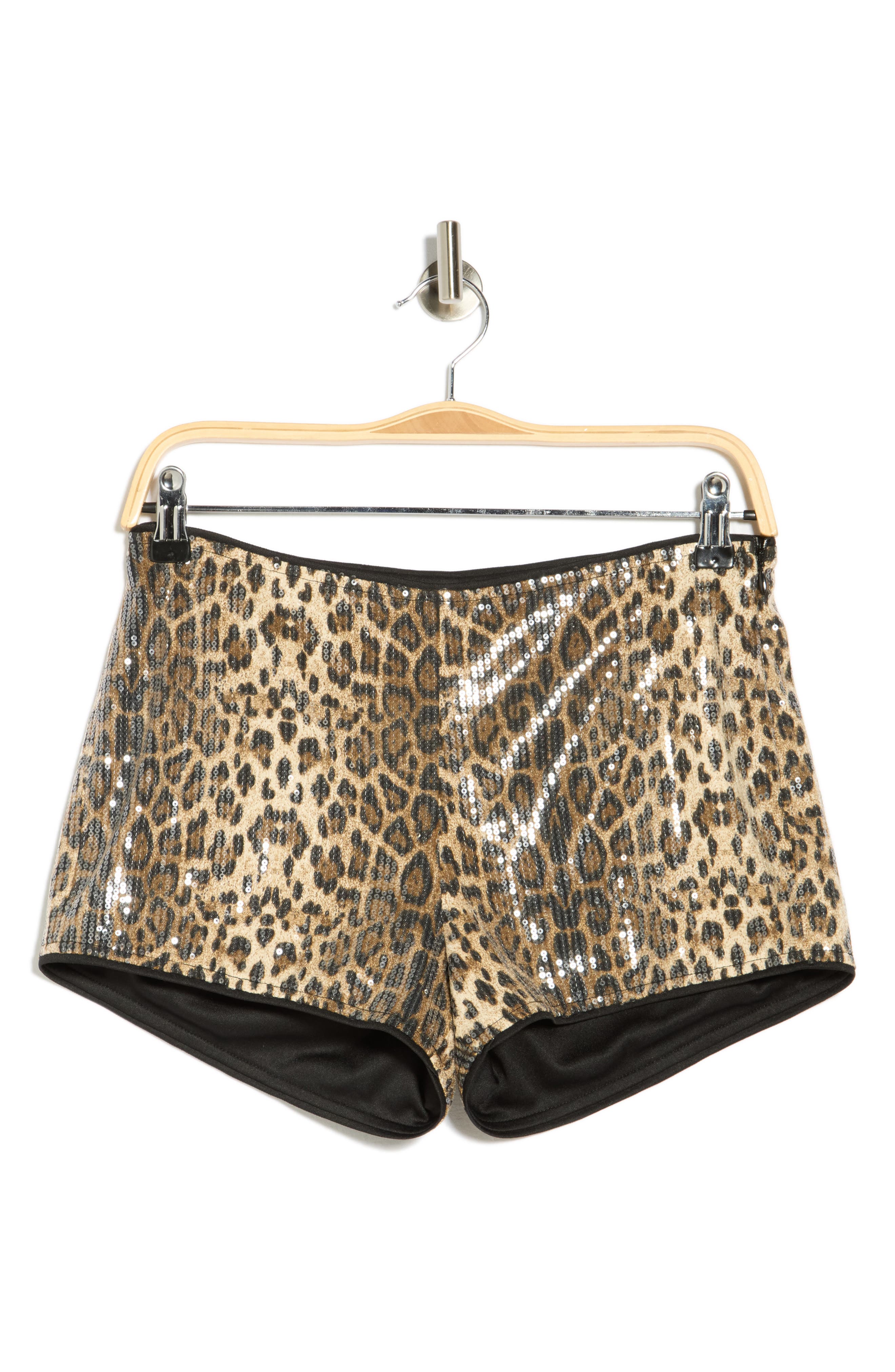 Leopard mini shorts