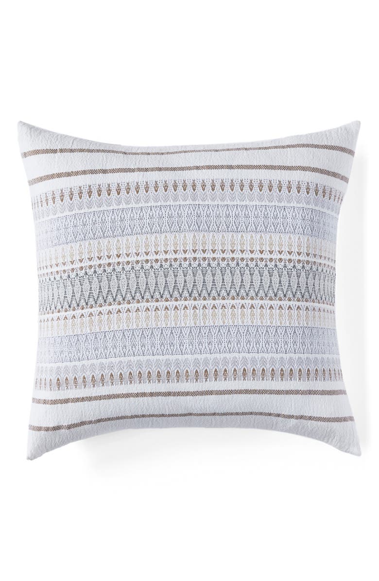 Coyuchi Coast Organic Cotton Pillow Cover, Main, color, Earth