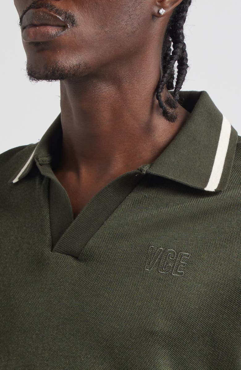 Golden Goose Journey Fluid Jersey Polo, Alternate, color, Grape Leaf