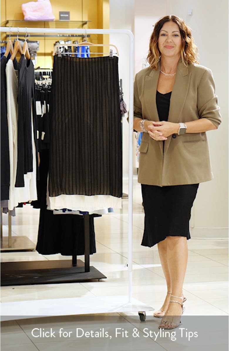 Stripe Layered Midi Skirt, sales video thumbnail