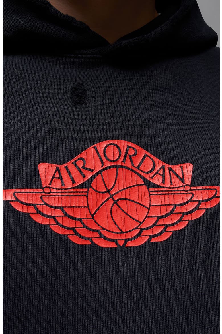 Jordan Rare Air Oversize Distressed Pullover Hoodie (Men) | Nordstrom