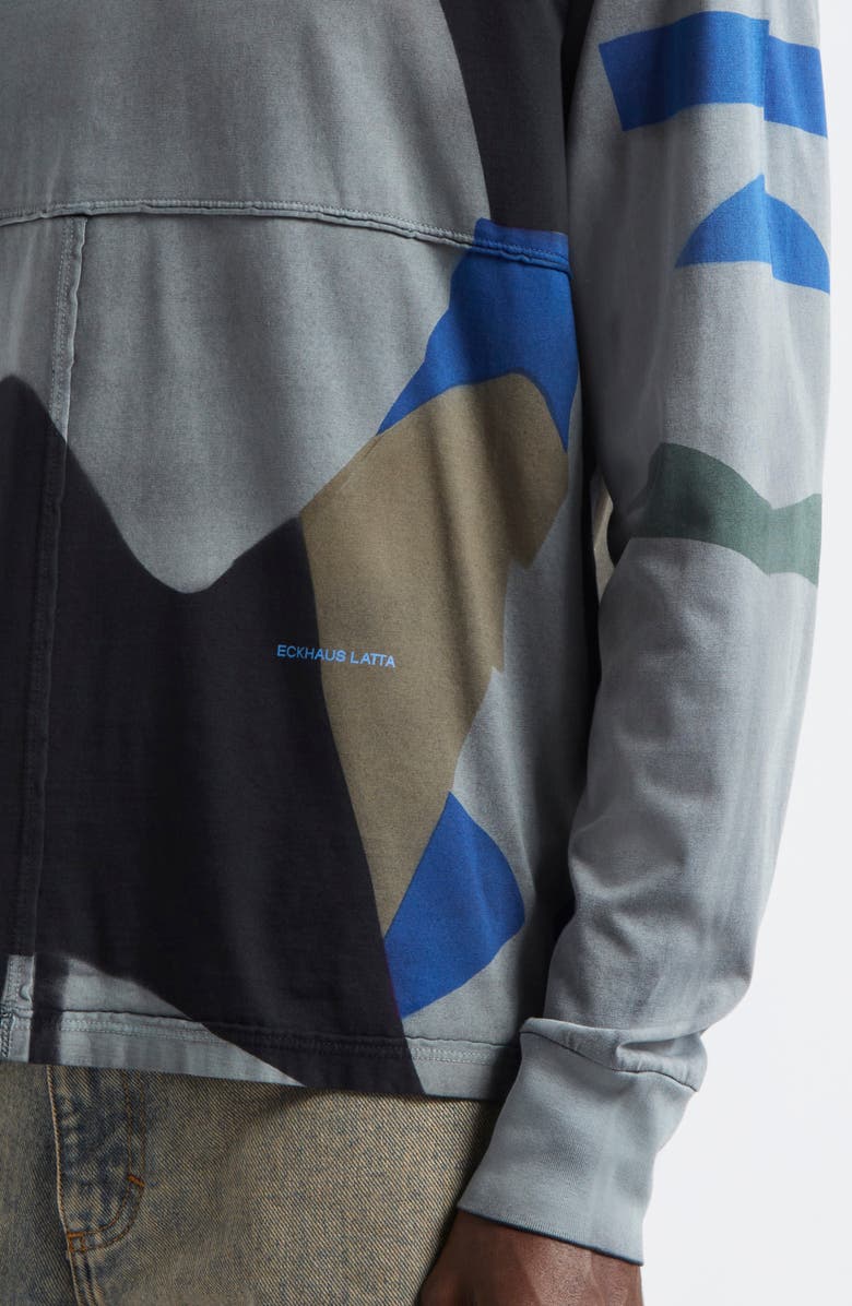 Eckhaus Latta Lapped Long Sleeve T-Shirt, Alternate, color, 
