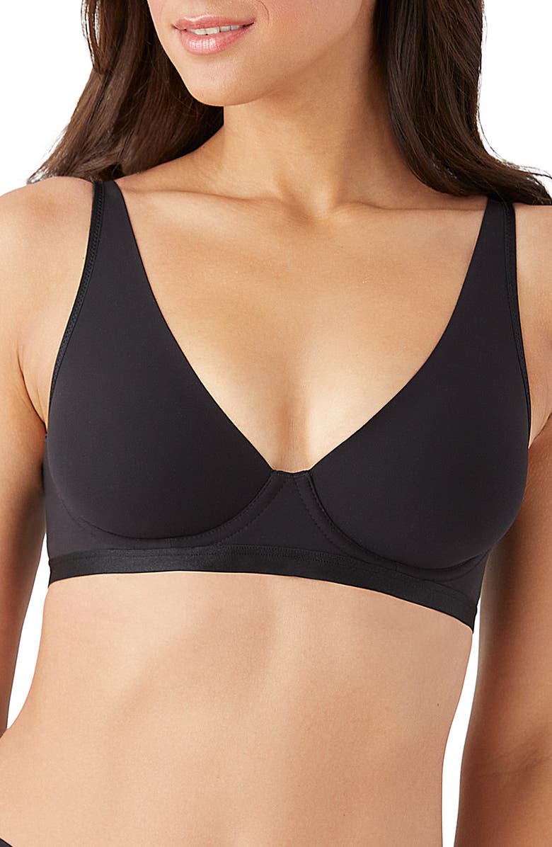 b.tempt'd by Wacoal Nearly Nothing Underwire Plunge Bra, Main, color, 
