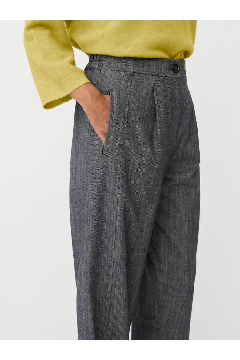 Punna Cropped Button Fastening Pants, Alternate, color, Dark Denim