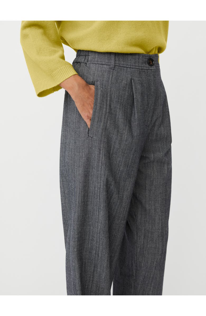 Masai Copenhagen Punna Cropped Button Fastening Pants, Alternate, color, Dark Denim