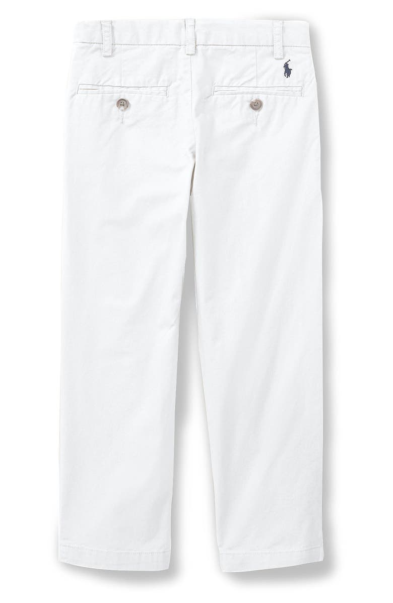 Polo Ralph Lauren Kids' Preppy Stretch Twill Pants, Alternate, color, White