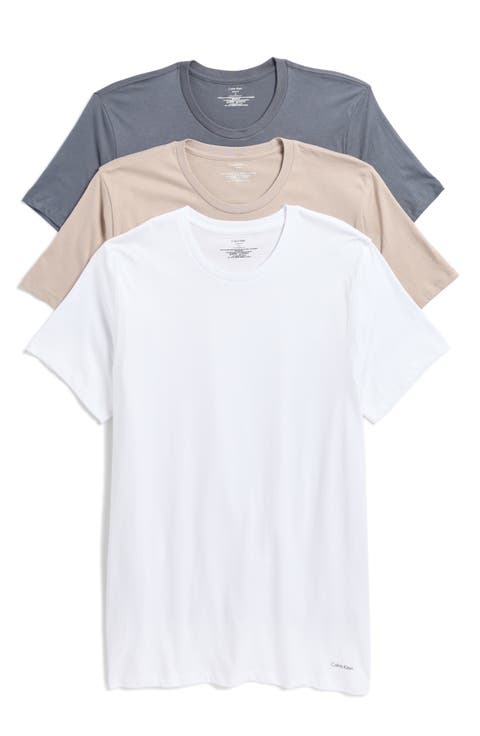 3-Pack Cotton Crewneck Undershirts