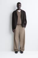 COS Wool-cotton Relaxed-fit Wide-leg Pants
