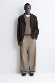 COS Wool-cotton Relaxed-fit Wide-leg Pants