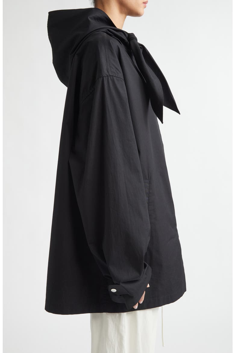 Technical Cotton Scarf Jacket, Alternate, color, BLACK