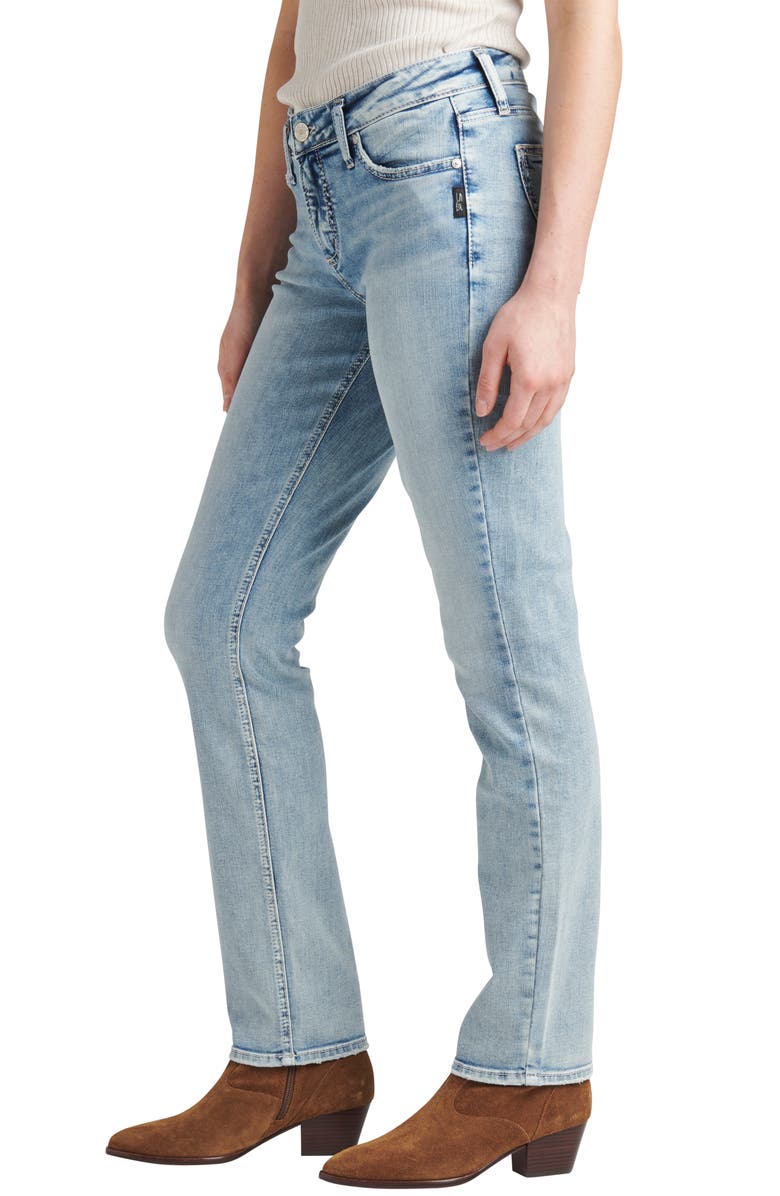 Silver Jeans Co. Elyse Ankle Straight Leg Jeans, Alternate, color,
