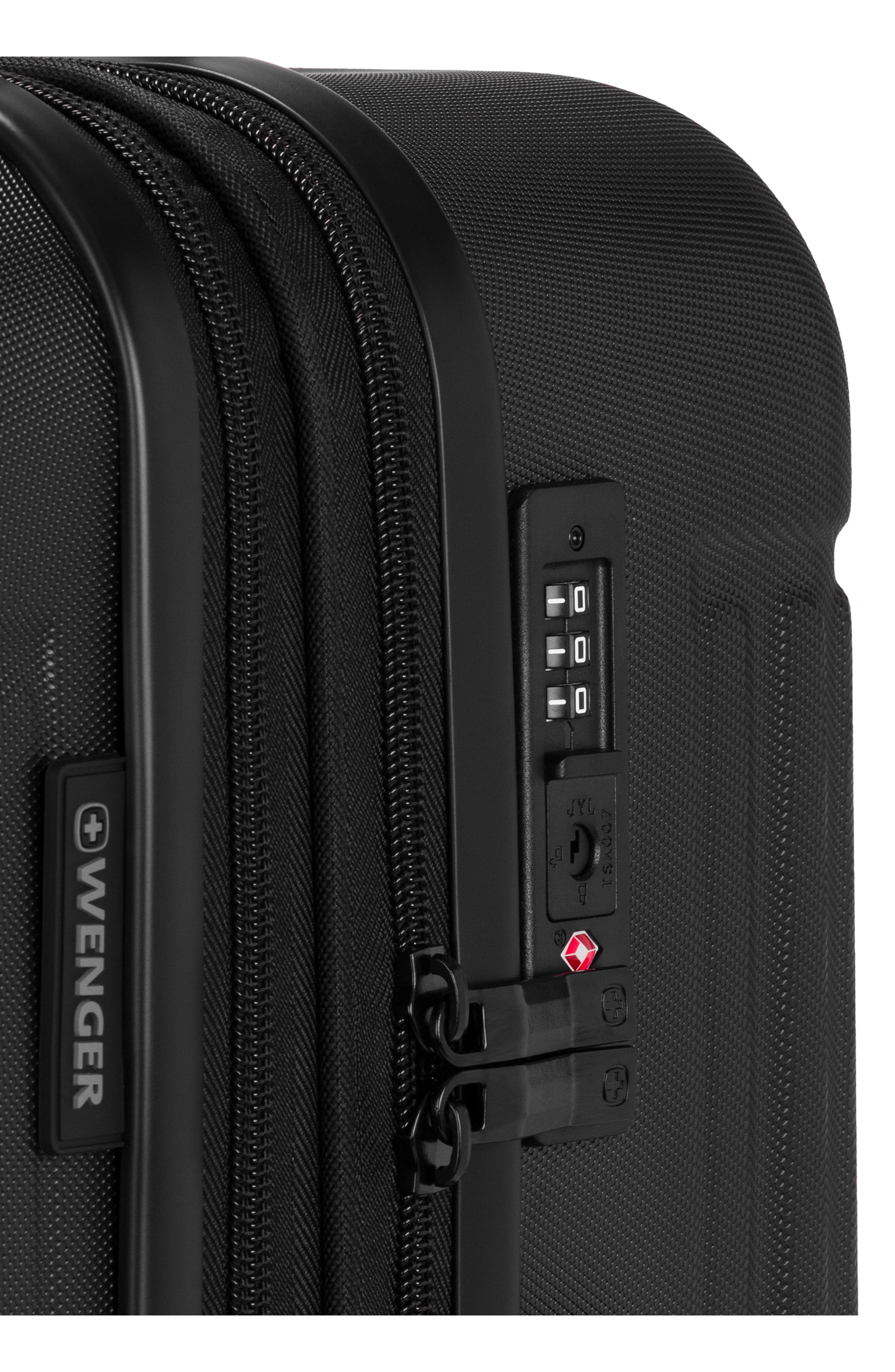 SWISSGEAR 24-Inch Hardside Spinner Luggage, Alternate, color, Black