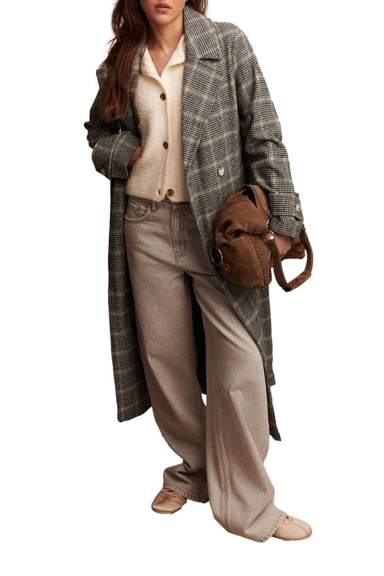 Windowpane Plaid Coat, Main, color, NEUTRAL