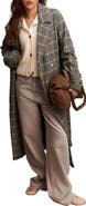 NEXT Windowpane Plaid Coat