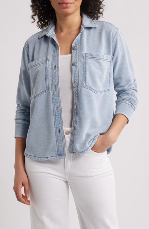 Pacey Knit Button-Up Shirt