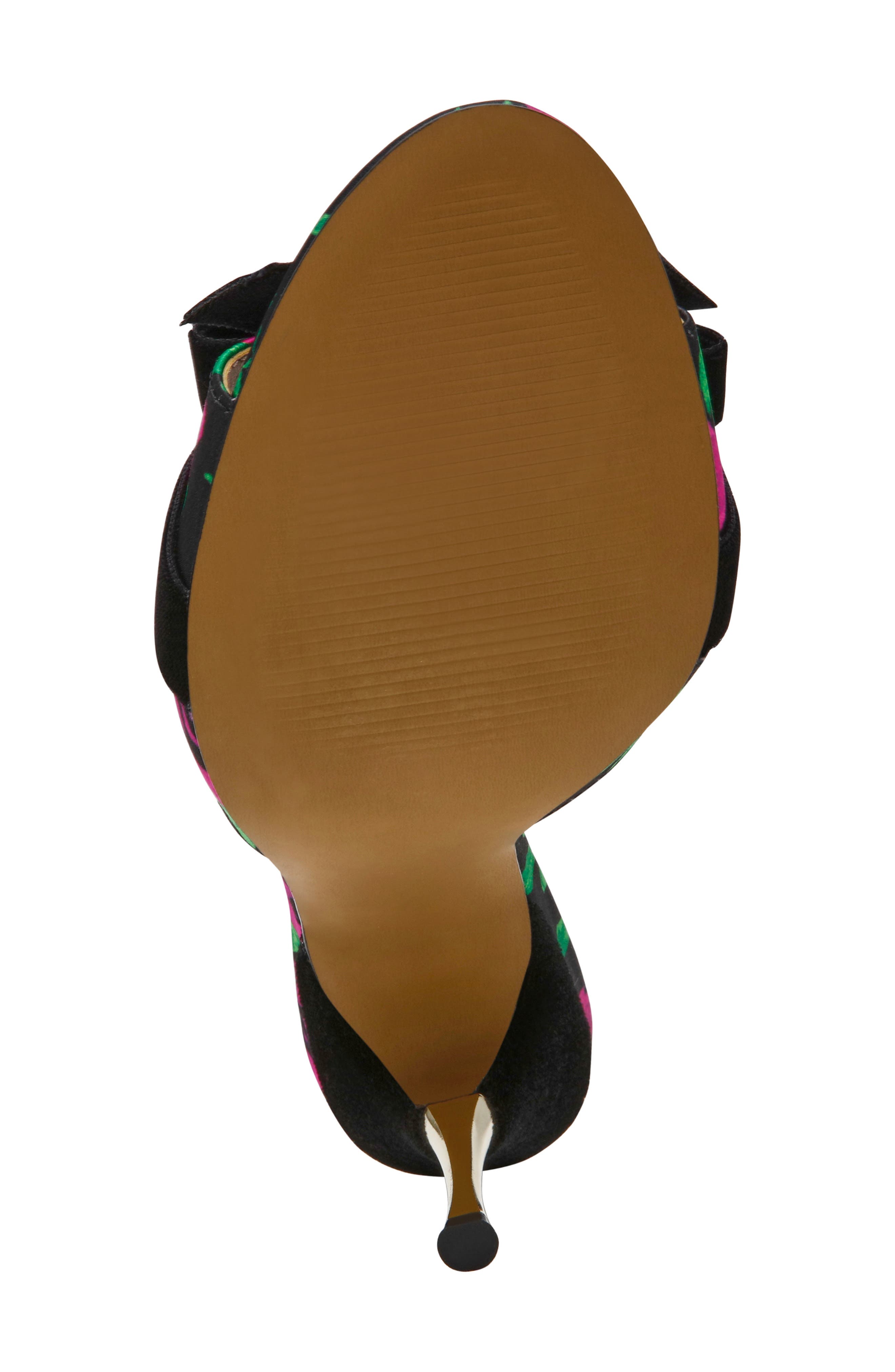 Honey Bow Slide Sandal, Alternate, color, PINK/ GREEN FLORAL