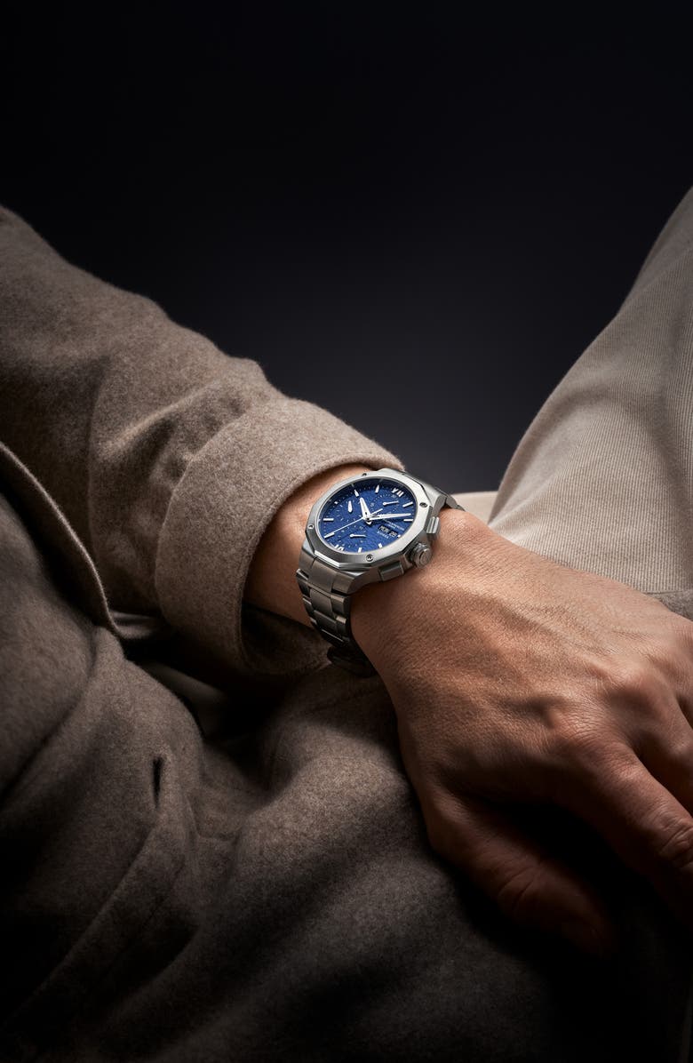 Baume & Mercier Riviera 10826 Automatic Chronograph Bracelet Watch, 41mm, Alternate, color, Blue