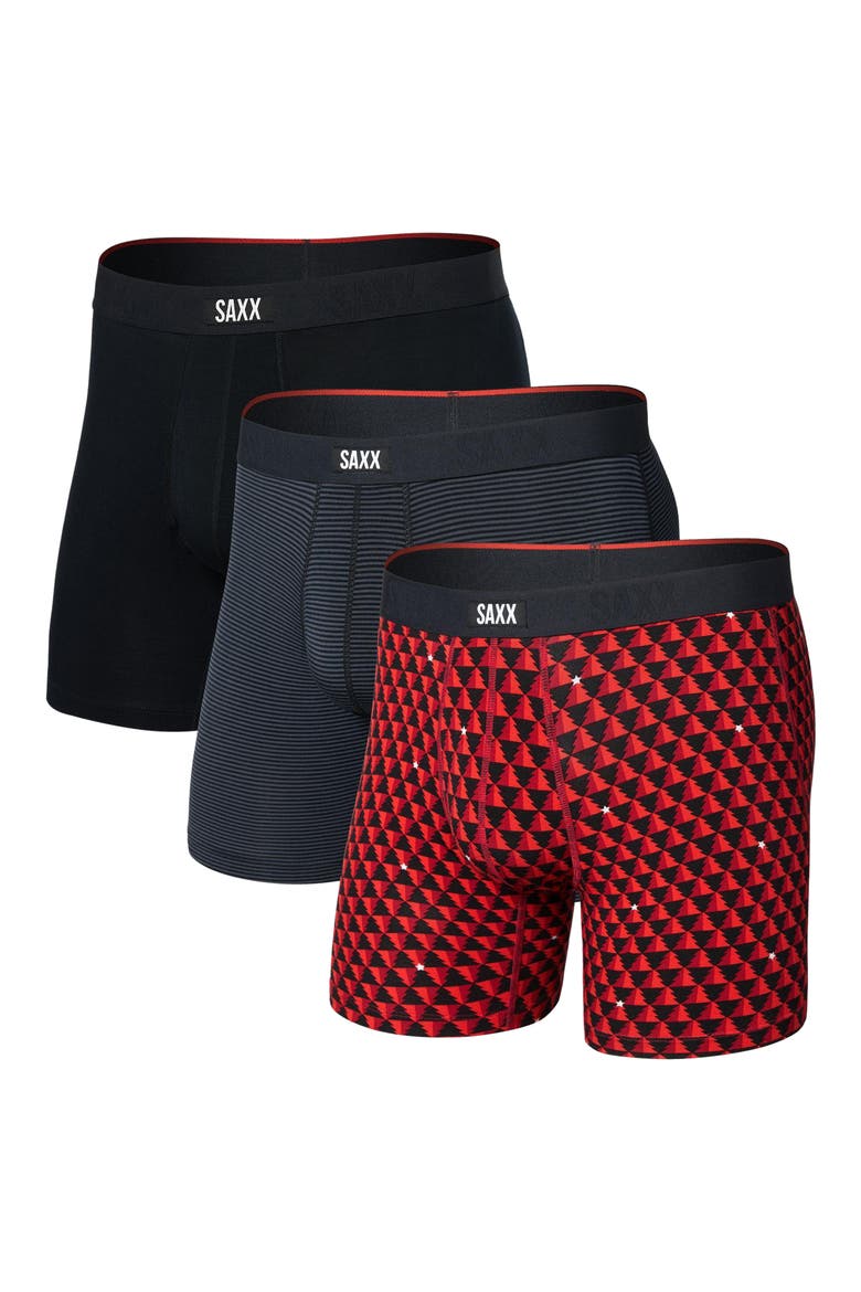 Vibe 3-Pack Boxer Briefs, Alternate, color, TREE FARM/ STRIPE/ BLACK