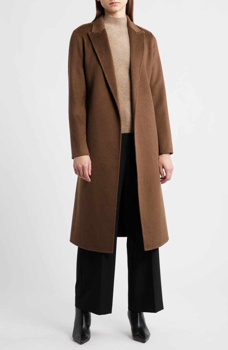 Elie Tahari The Nora Wool, Silk & Cashmere Wrap Coat, Alternate, color, 
