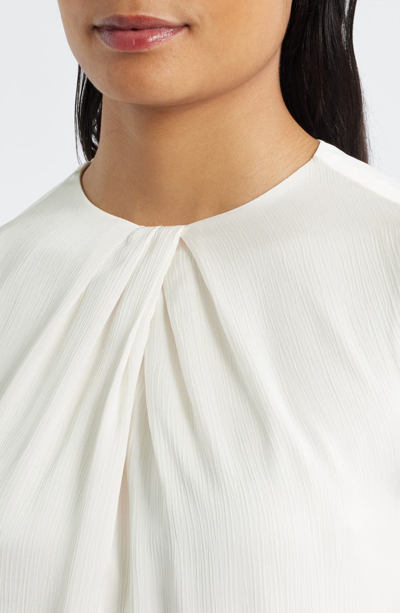Anne Klein Pleat Neck Top, Alternate, color,