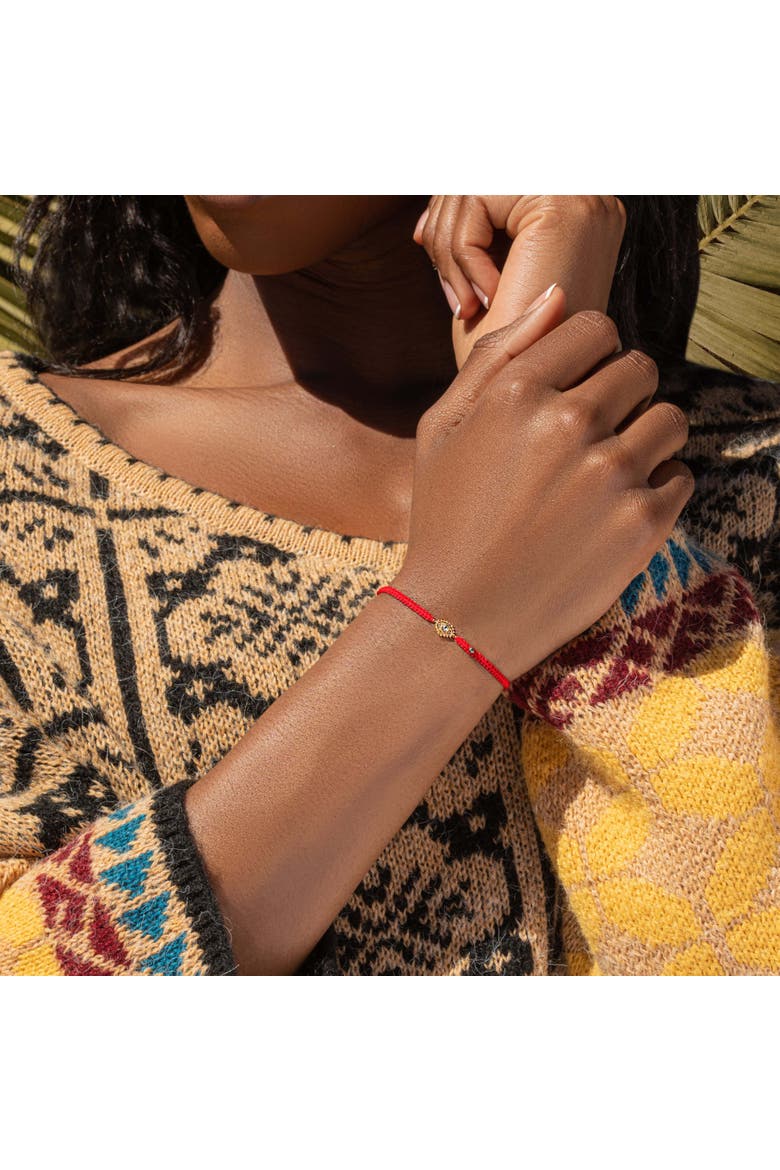 Evil Eye Red String Hematite Gold Plated Adjustable Bracelet Powerful Protection, Alternate, color, Red/gold