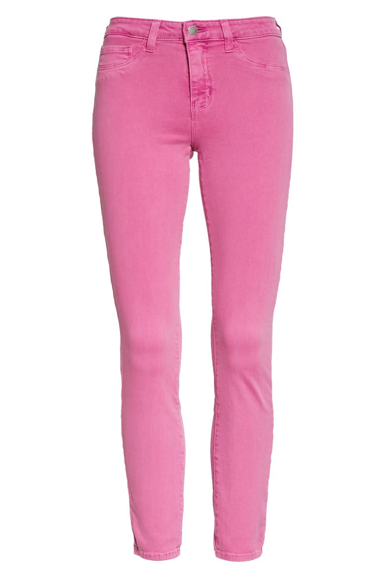 High Waist Skinny Ankle Jeans, Alternate, color, POSEY