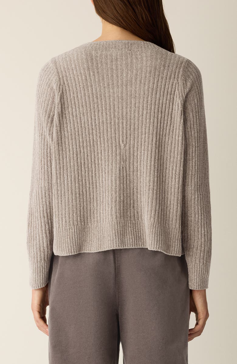 Eileen Fisher Chenille Rib Sweater, Alternate, color, Dove