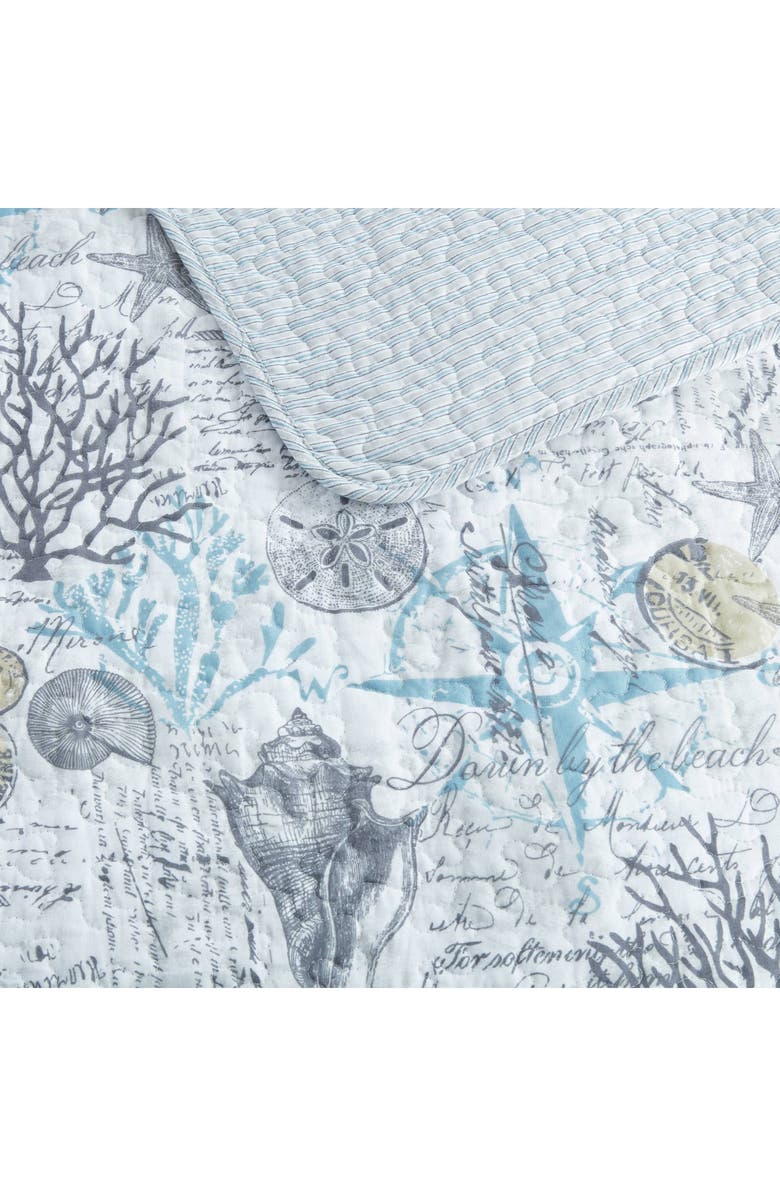 Tommy Bahama Beach Bliss Cotton Quilt & Sham Set, Alternate, color, Pelican Grey