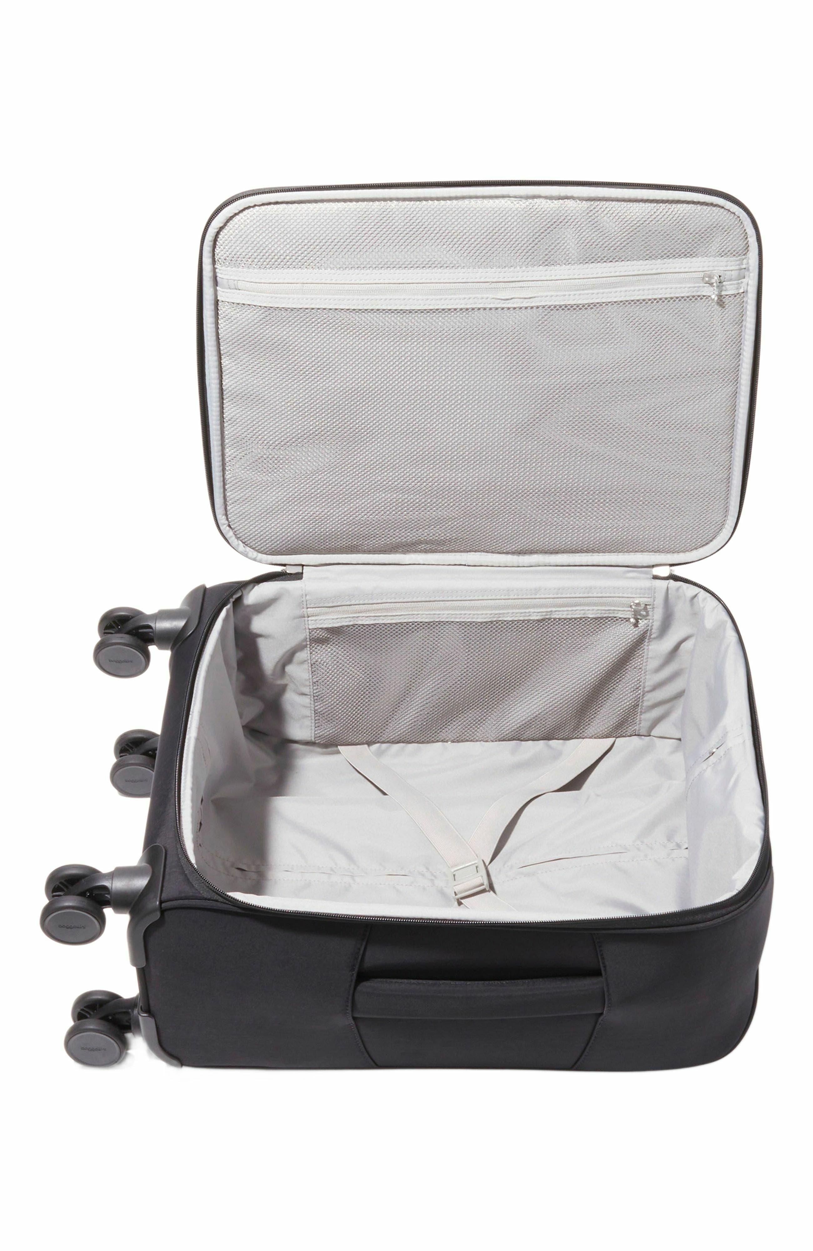 BAGGALLINI 4 Wheel Carry-On Suitcase, Alternate, color, Black