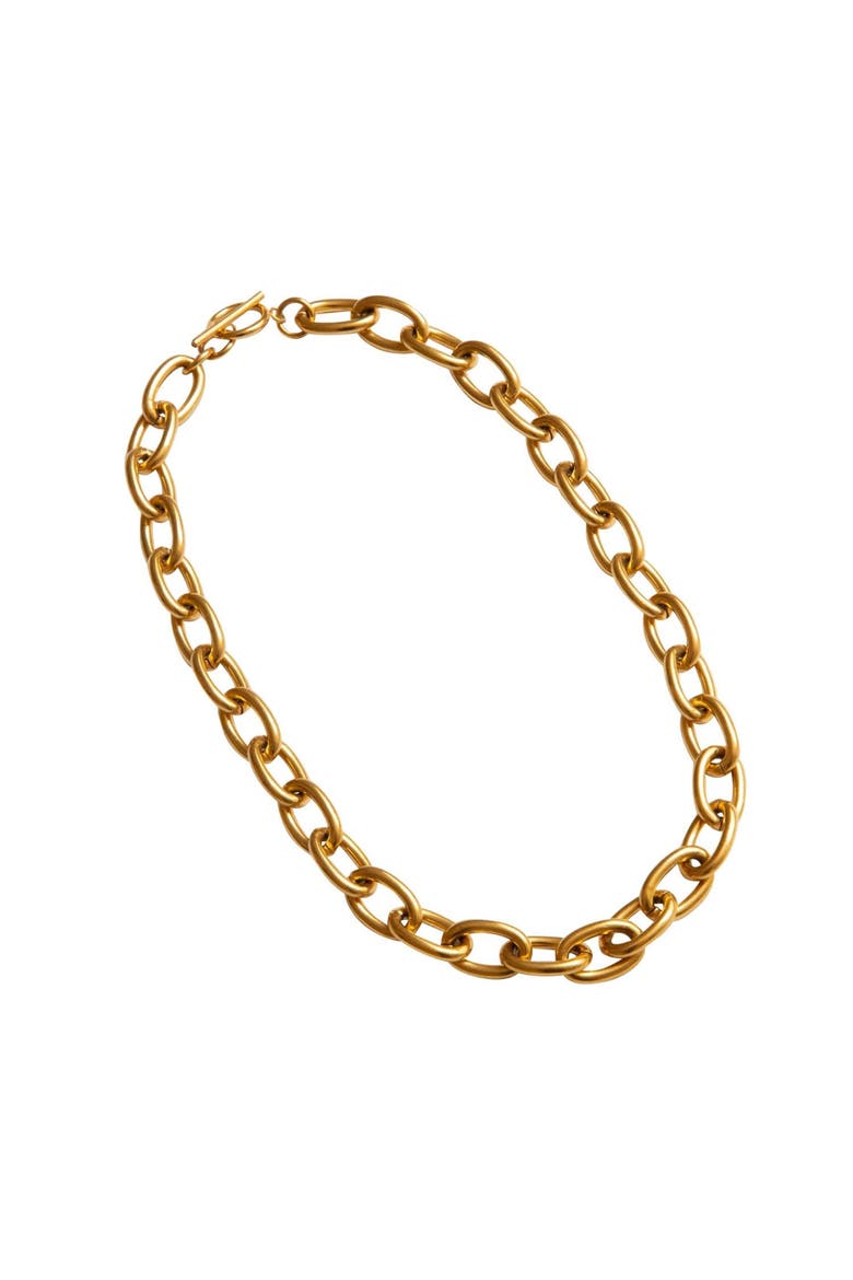 Chunky Round Chain Gold Necklace, Main, color, Gold