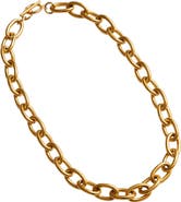 Outofoffice Chunky Round Chain Gold Necklace