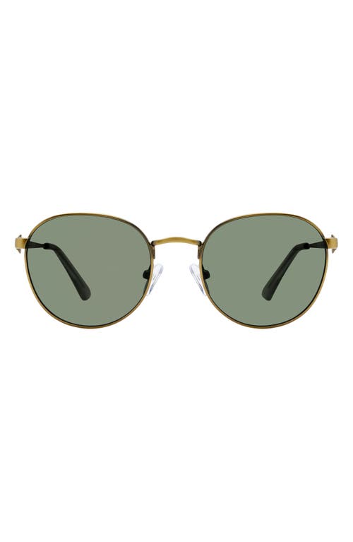 Kurt Geiger London 51mm Round Sunglasses In Brass/green