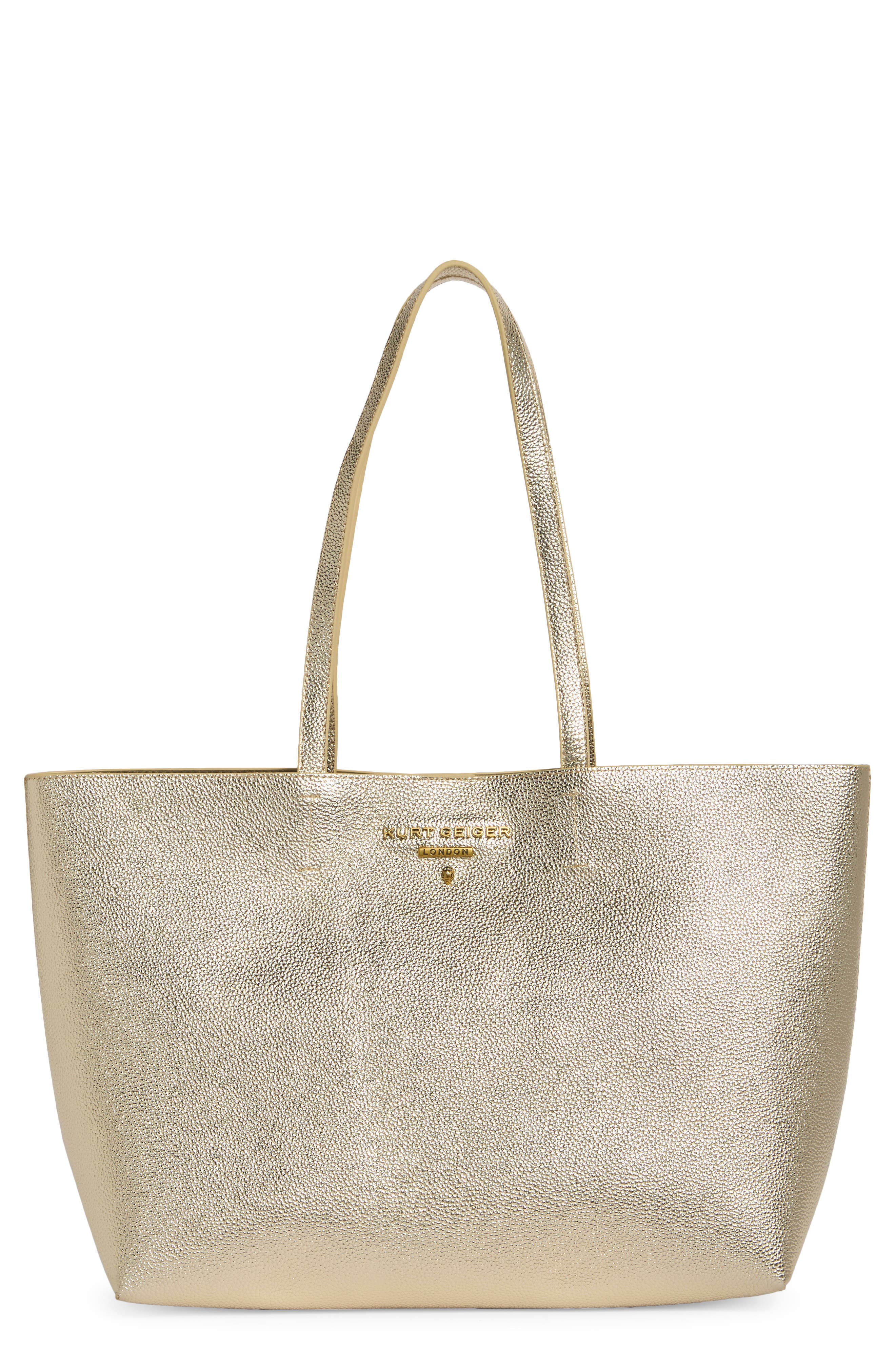 Angel Shopper Faux Leather Tote