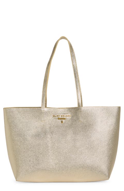 Angel Shopper Faux Leather Tote