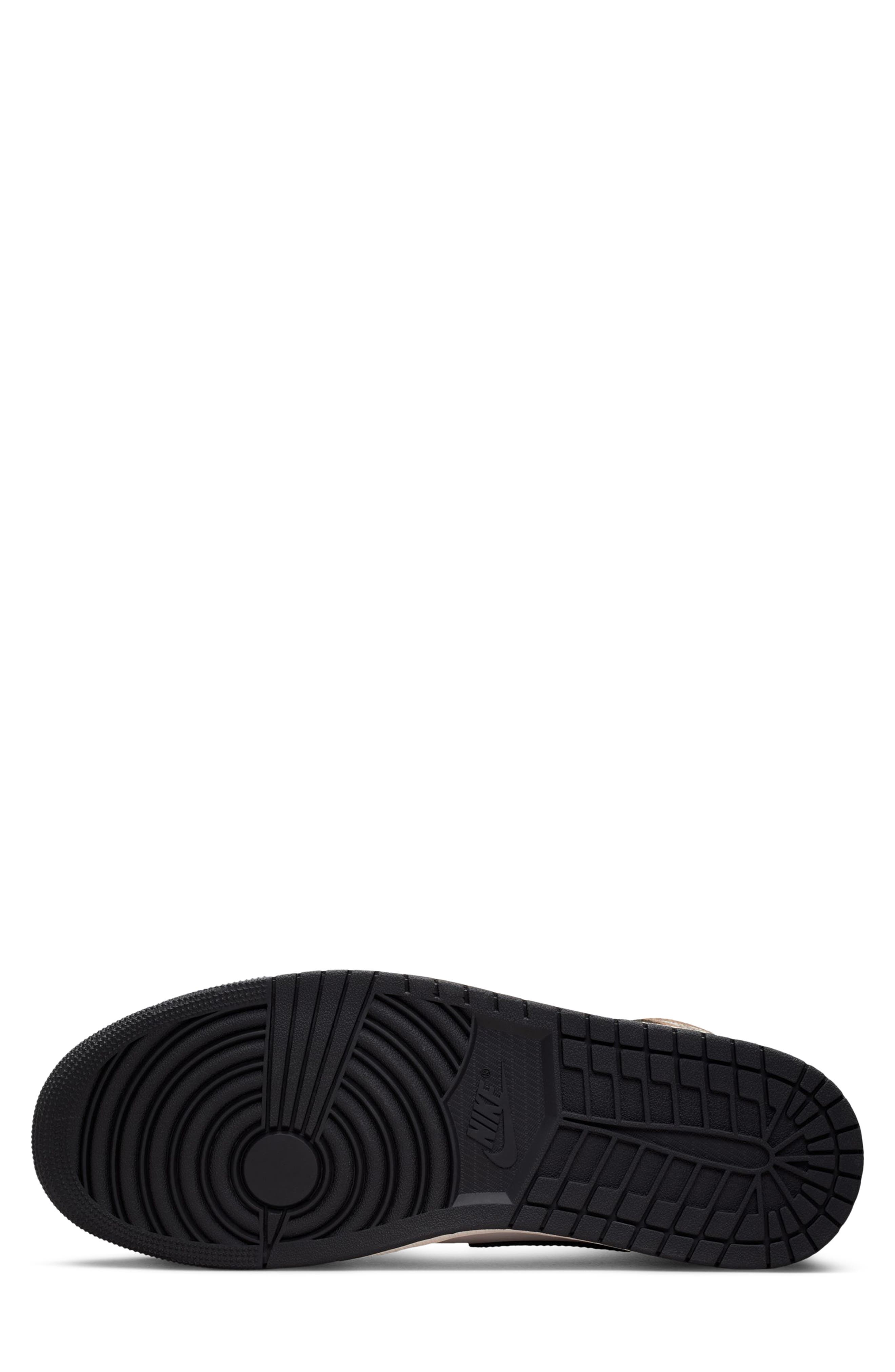 Air Jordan 1 Mid Basketball Sneaker, Alternate, color, 007 BLACK/PHANTM