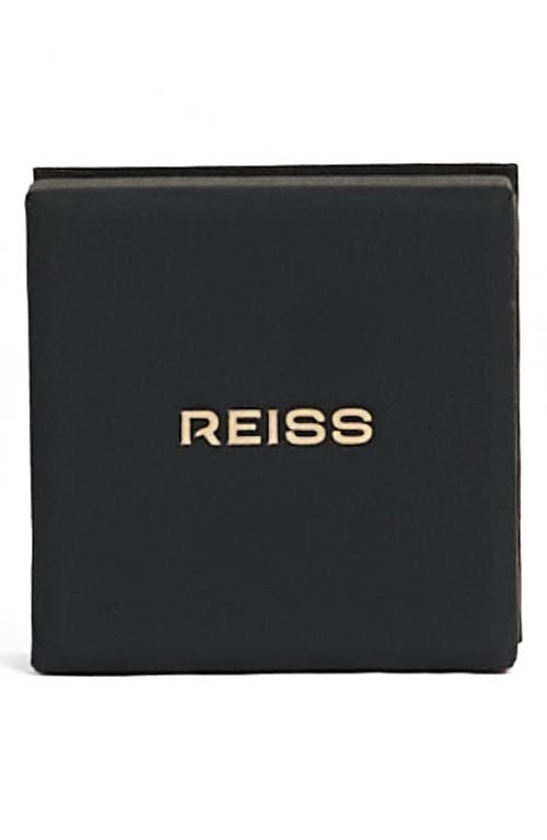 Reiss Molly Molten Hoop Earrings In Gold Tone