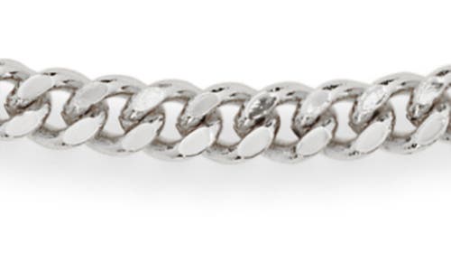 Argento Vivo Curb Chain Necklace & Bracelet Set In Gray