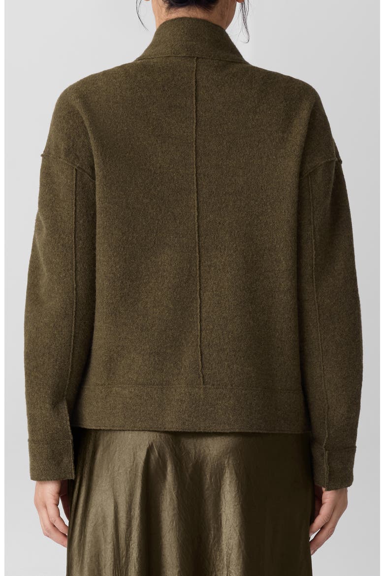 Boiled Wool Jacket, Alternate, color, SERPENTINE